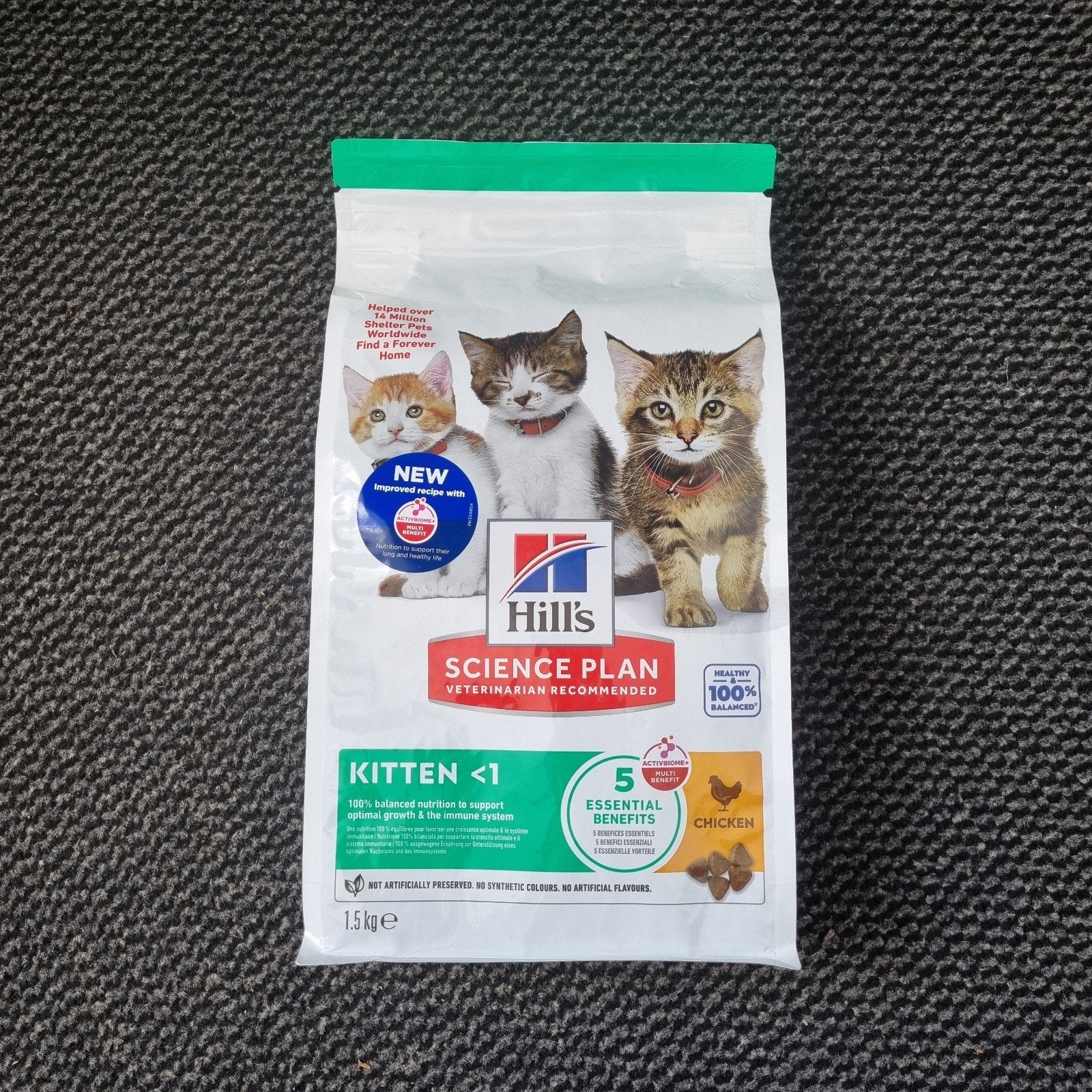 Hills kitten brokjes kattenvoer hill's science plan 1.5 kg, Dieren en Toebehoren, Ophalen of Verzenden, Kat