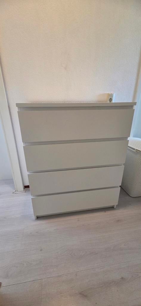 3x Ikea Malm ladekast/commode Wit met 4 lades 100x80x48, Ophalen, 100 tot 150 cm, 100 tot 150 cm, Zo goed als nieuw