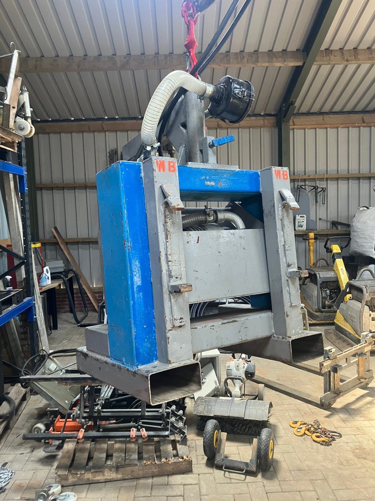 40 m3 hydraulische vacuumpomp, Ophalen