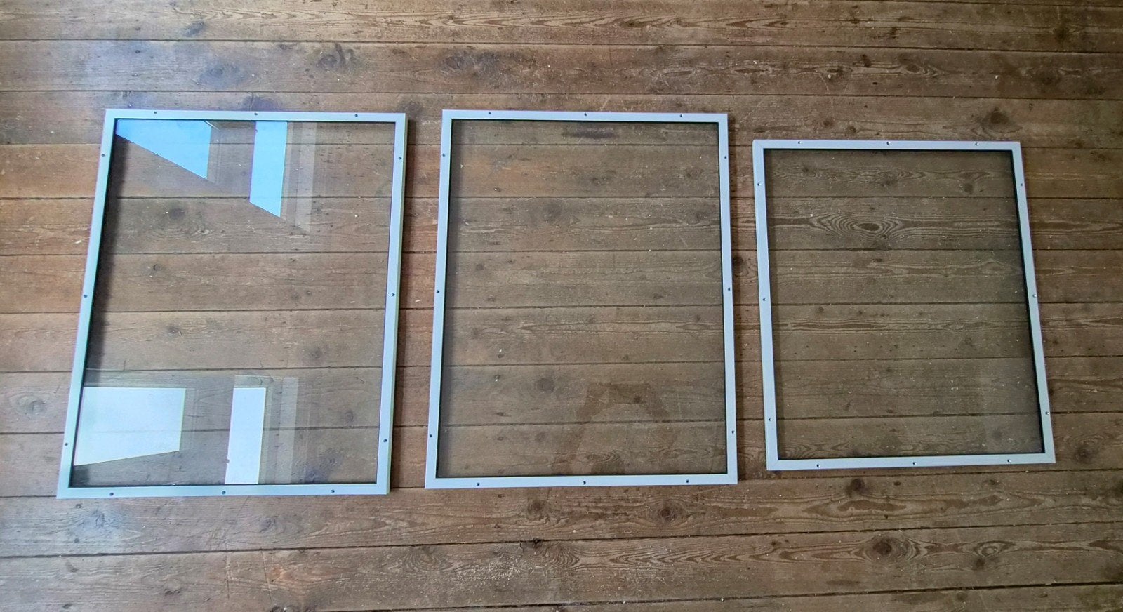 Voorzetramen (3x), Doe-het-zelf en Verbouw, Glas en Ramen, Ophalen, Minder dan 80 cm, Minder dan 80 cm, Overige typen