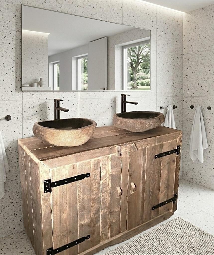 Badkamermeubel steigerhout. Meubels op maat gemaakt NIEUW, Overige typen, Nieuw, Ophalen of Verzenden, Minder dan 100 cm