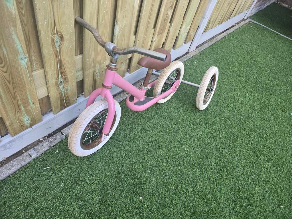 Roze 3-wieler driewieler tweewieler., Ophalen, Gebruikt