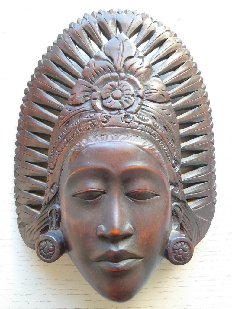 Balinees masker/ Djanger danseres/ jaren '50, Ophalen of Verzenden