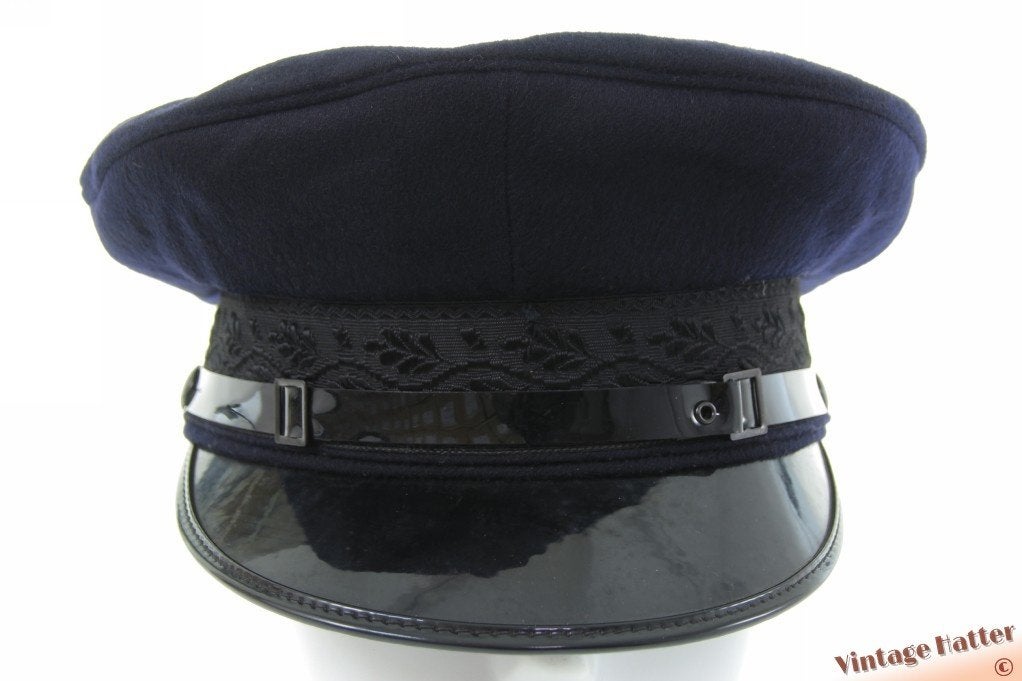 Vintage Kapiteins uniform pet A. Breiter donker blauw wol 54, Ophalen of Verzenden, A. Breiter, Pet, 57 cm (M, 7⅛ inch) of minder