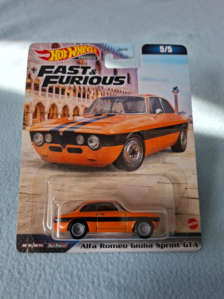 Hot Wheels Fast & Furious Alfa Romeo Giulia Sprint GTA, Ophalen of Verzenden, Nieuw, Auto