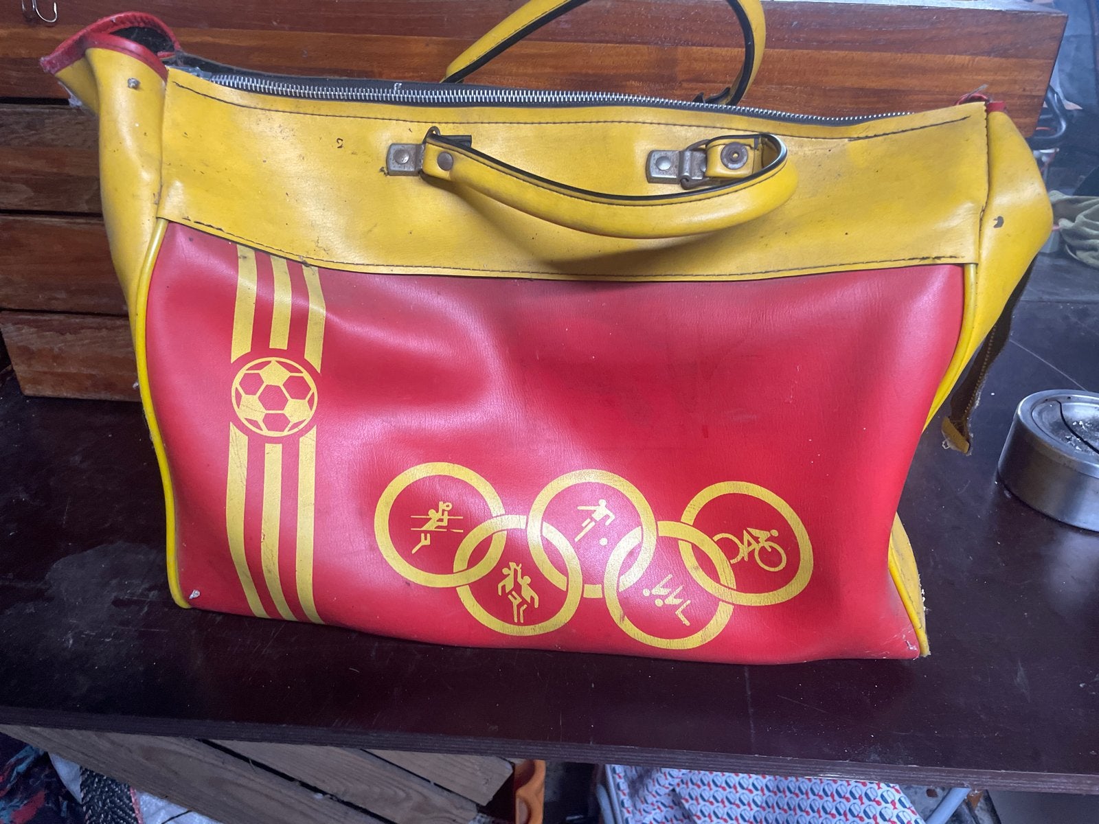 Echte vintage sporttas, Ophalen, Gebruikt