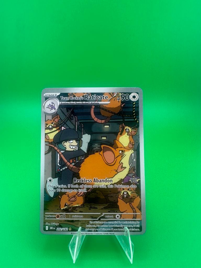 Team rocket’s raticate 202/182, Ophalen of Verzenden, Zo goed als nieuw
