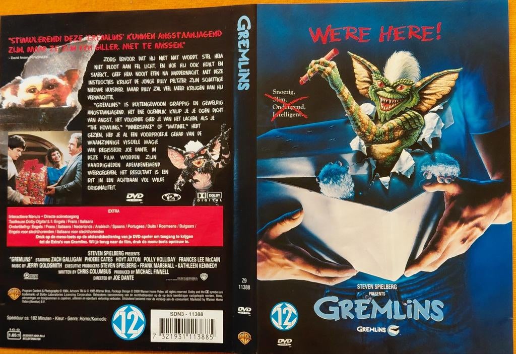 Gremlins DVD - Engels, Frans, Italiaans gesproken, Ophalen of Verzenden