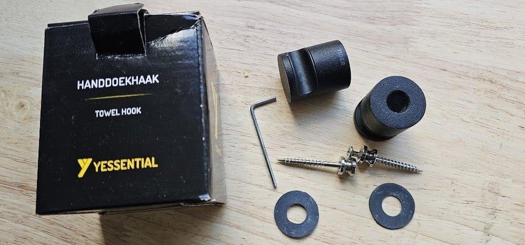 2x nieuwe handdoekhaken Tiger. Zwart., Nieuw, Ophalen of Verzenden, Handdoekhaak, Overige merken
