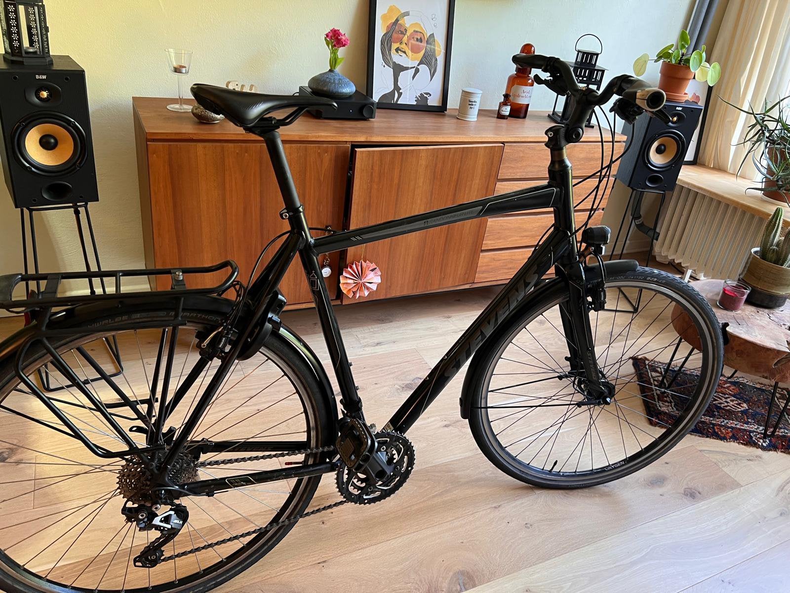 Stevens Randonneur 61cm trekkingfiets – Magura HS33, Ophalen, Zo goed als nieuw, Meer dan 20 versnellingen, Overige merken