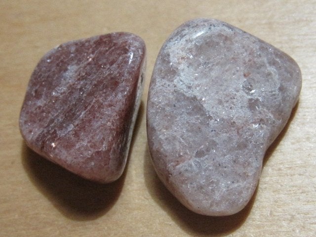 ed. 2 stuks edelstenen ROZE AVENTURIJN (4), Verzenden, Nieuw
