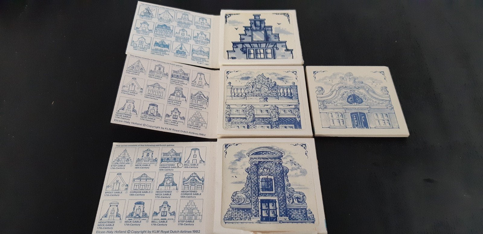4 KLM tegeltjes, Verzamelen, KLM Huisjes, Ophalen of Verzenden, Zo goed als nieuw