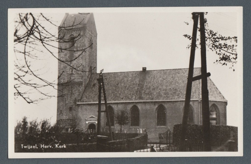 Twijzel (nabij Zwaagwesteinde en Buitenpost) - Herv Kerk, Verzamelen, Ophalen of Verzenden, 1960 tot 1980, Ongelopen, Friesland