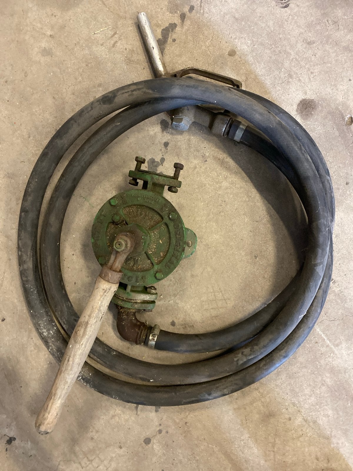 Handbediende Dieseloliepomp K2 met slang en mondstuk, Ophalen, Gebruikt