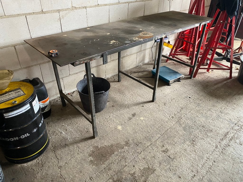 Stalen werkbank, Doe-het-zelf en Verbouw, Werkbanken, Ophalen, Gebruikt
