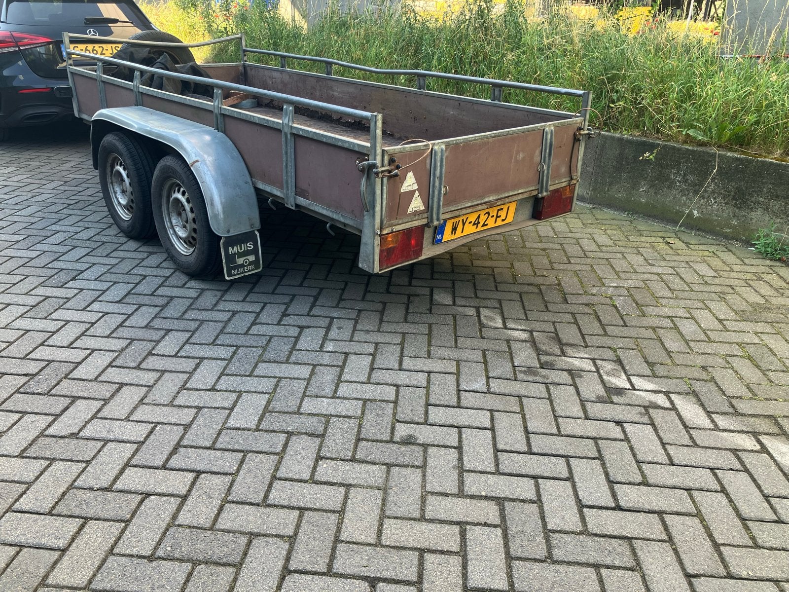 Saris Aanhanger F3020 - Dubbelasser 2000kg tandemasser, Ophalen, Gebruikt