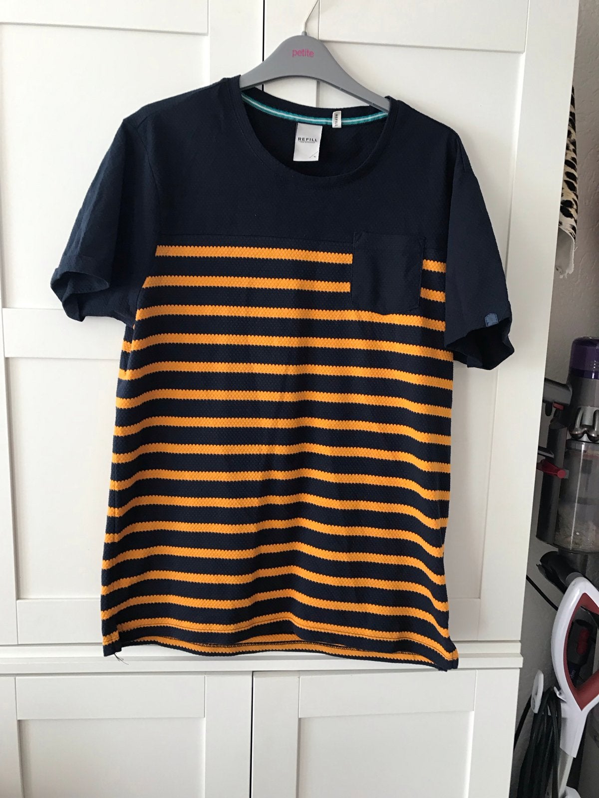 Refill T-shirt met strepen, maat L, Kleding | Heren, Ophalen, Zo goed als nieuw