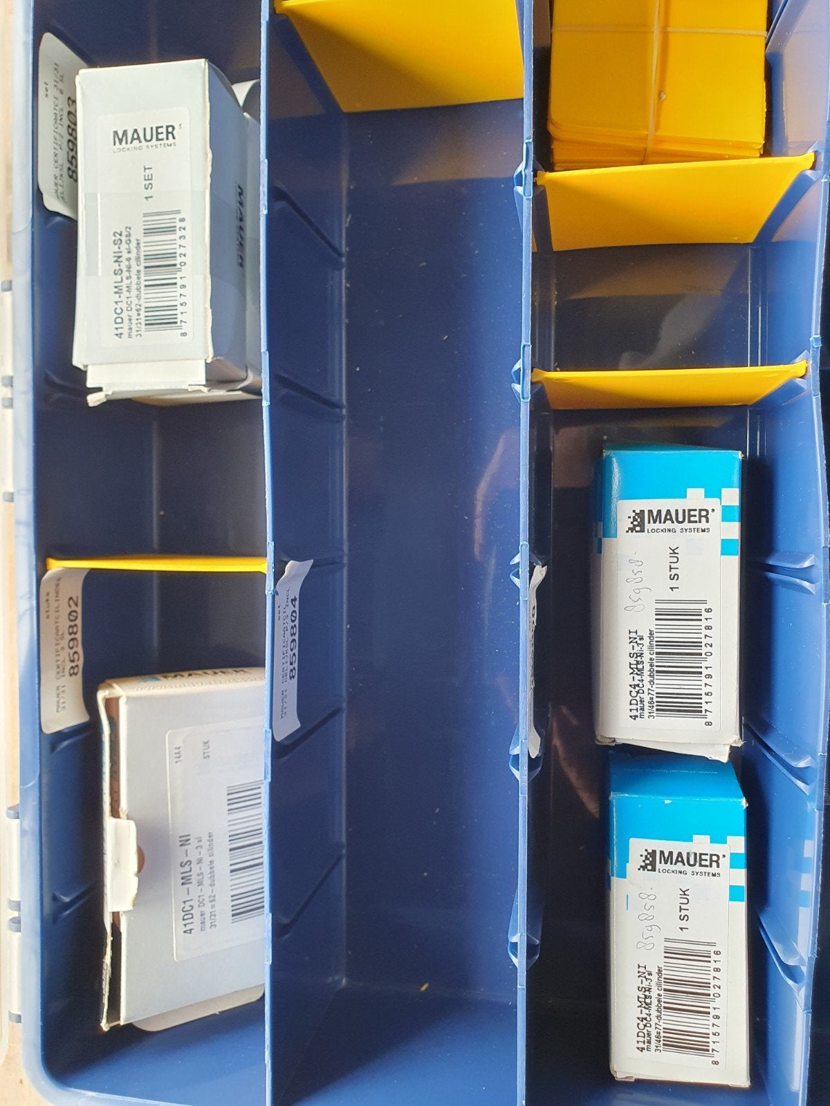 Mauer certificaat cilindersloten in opbergdoos, Ophalen of Verzenden, Nieuw, Overige materialen, Slot
