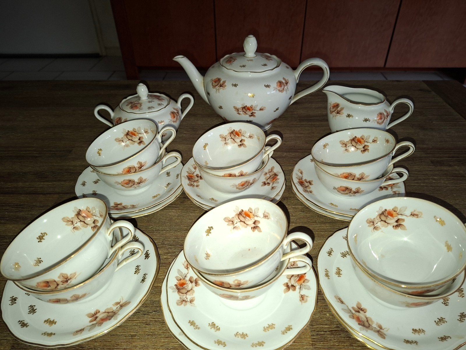 Prachtig gaaf oud servies eind 1950/begin 1960, Ophalen of Verzenden