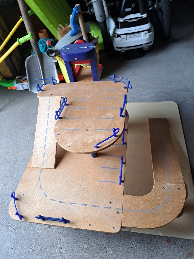 Speelgarage, Ophalen, Gebruikt