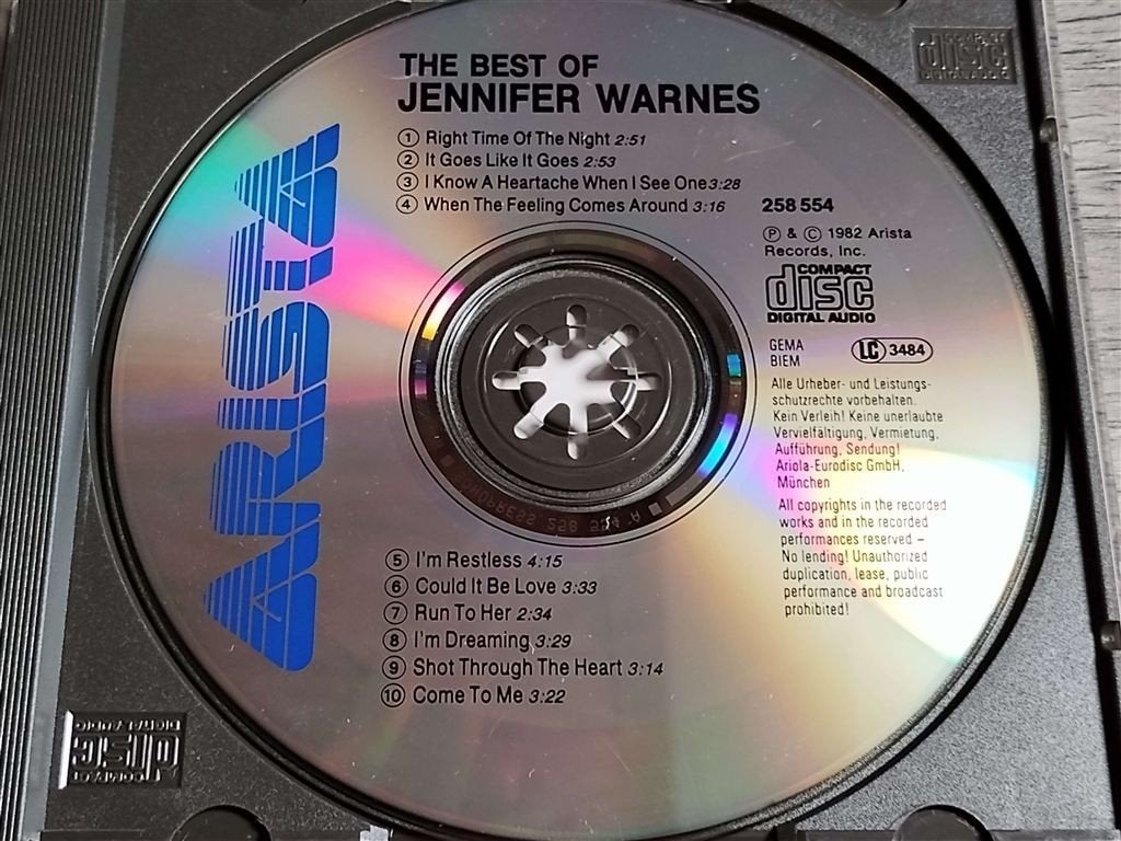 Jennifer Warnes ‎– Best Of Jennifer Warnes, Ophalen of Verzenden, Zo goed als nieuw, Pop