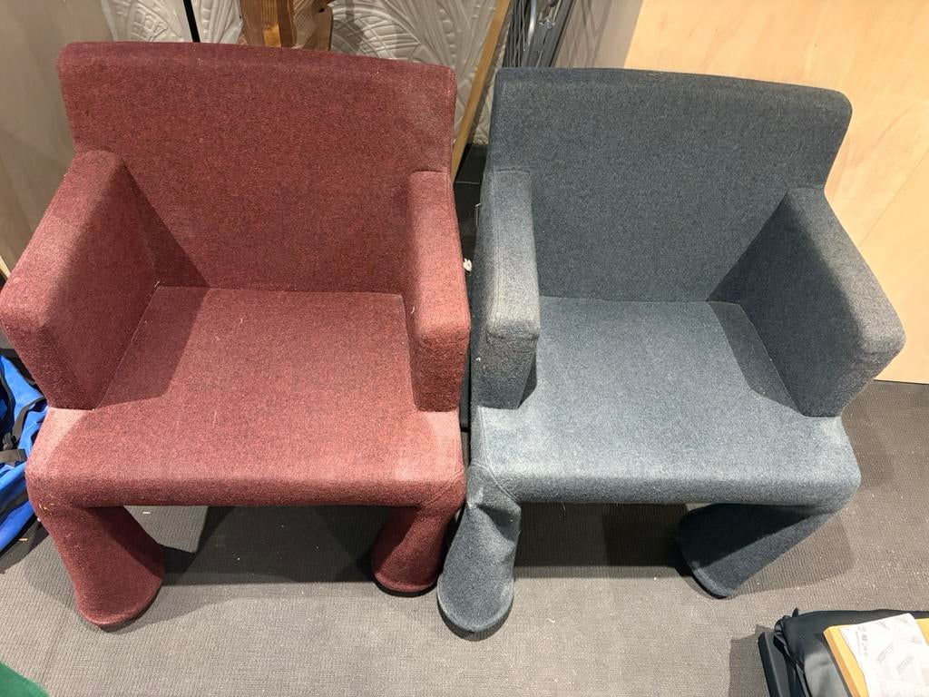 Moooi vip chair, Huis en Inrichting, Stoelen, Ophalen, Zo goed als nieuw, Blauw, Twee