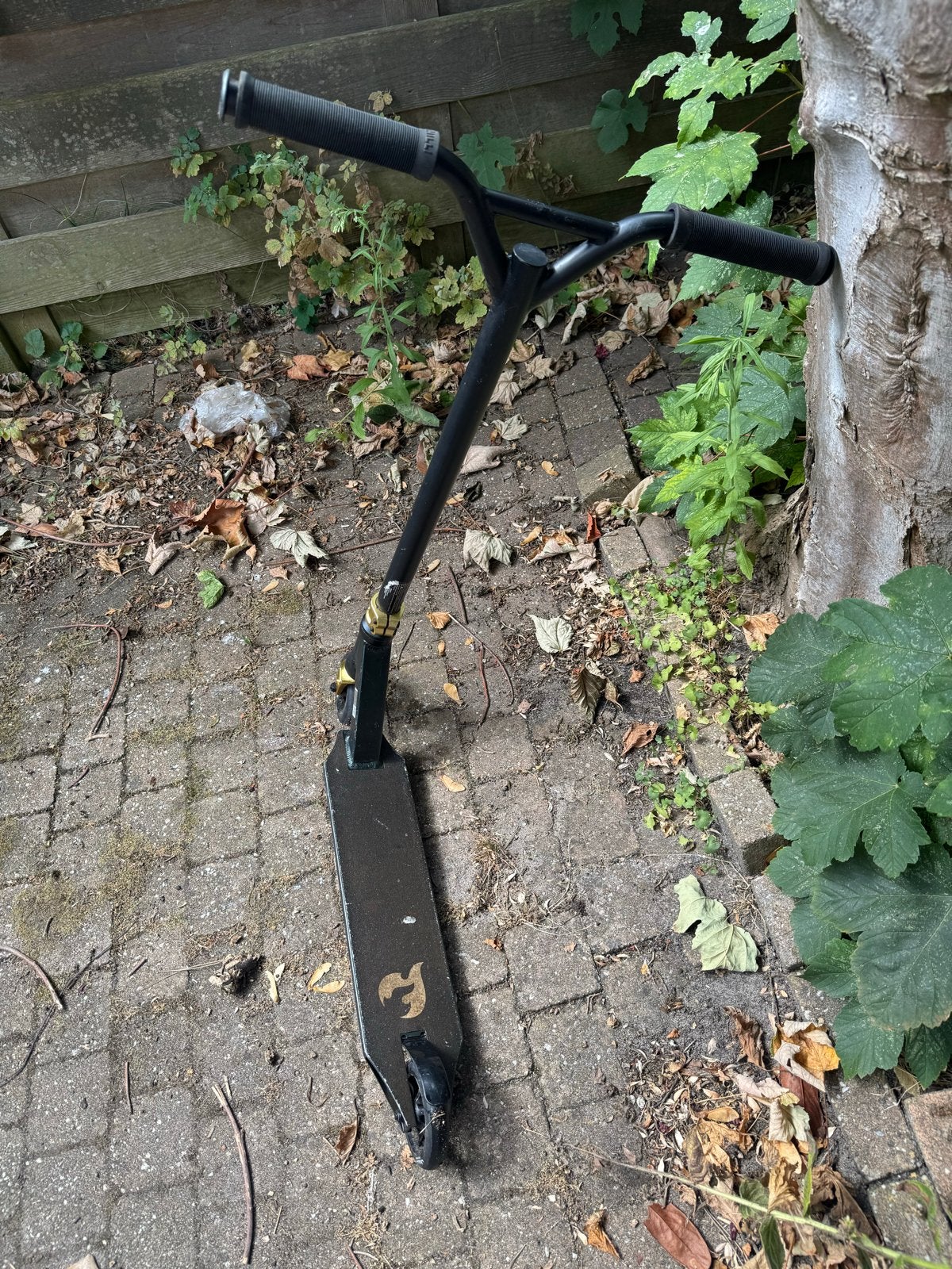 Chilli Pro Scooter - Goud/Zwart Stuntstep, Ophalen of Verzenden, Gebruikt, Gewone step