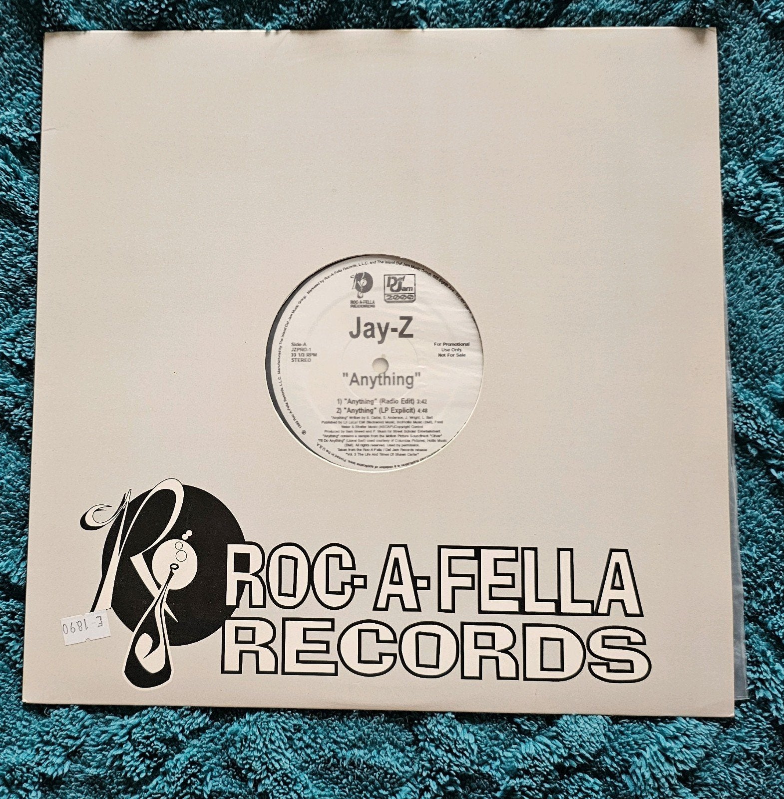 Jay-Z - Anything (DJ Promo) - Roc-A-Fella Records 1999, Cd's en Dvd's, Ophalen of Verzenden