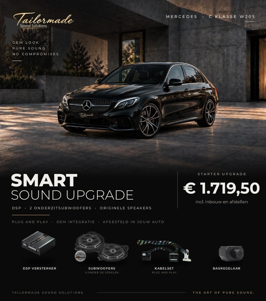Mercedes C klasse W205 audio upgrade vanaf €1.719,50, Auto diversen, Ophalen, Nieuw