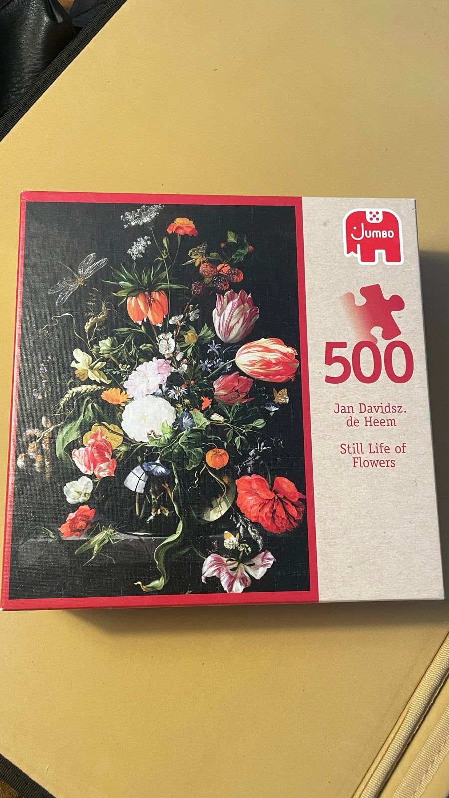 Jumbo Legpuzzel Jan Davidsz. de Heem - Still Life of Flowers, Ophalen of Verzenden, Minder dan 500 stukjes, Zo goed als nieuw