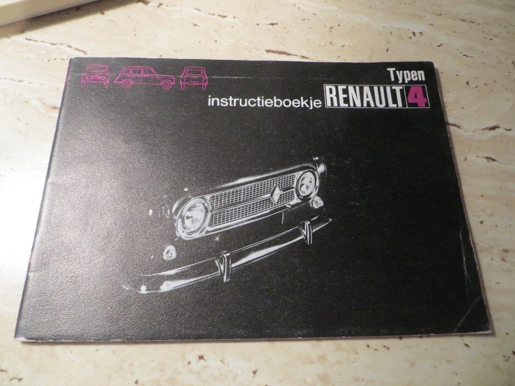 Instructieboek Renault 4, Renault 4 bestelauto 1972, Ophalen of Verzenden