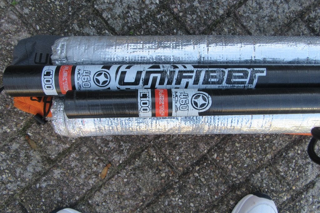 Unifiber 100% carbon mast 460 flextop, Watersport en Boten, Ophalen, Mast, Unifiber, Gebruikt