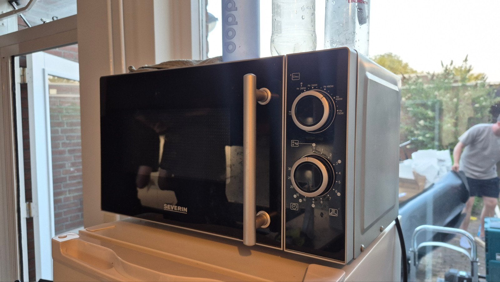 Severin Magnetron - Zilver/Zwart, Ophalen, Gebruikt, Grill, Magnetron
