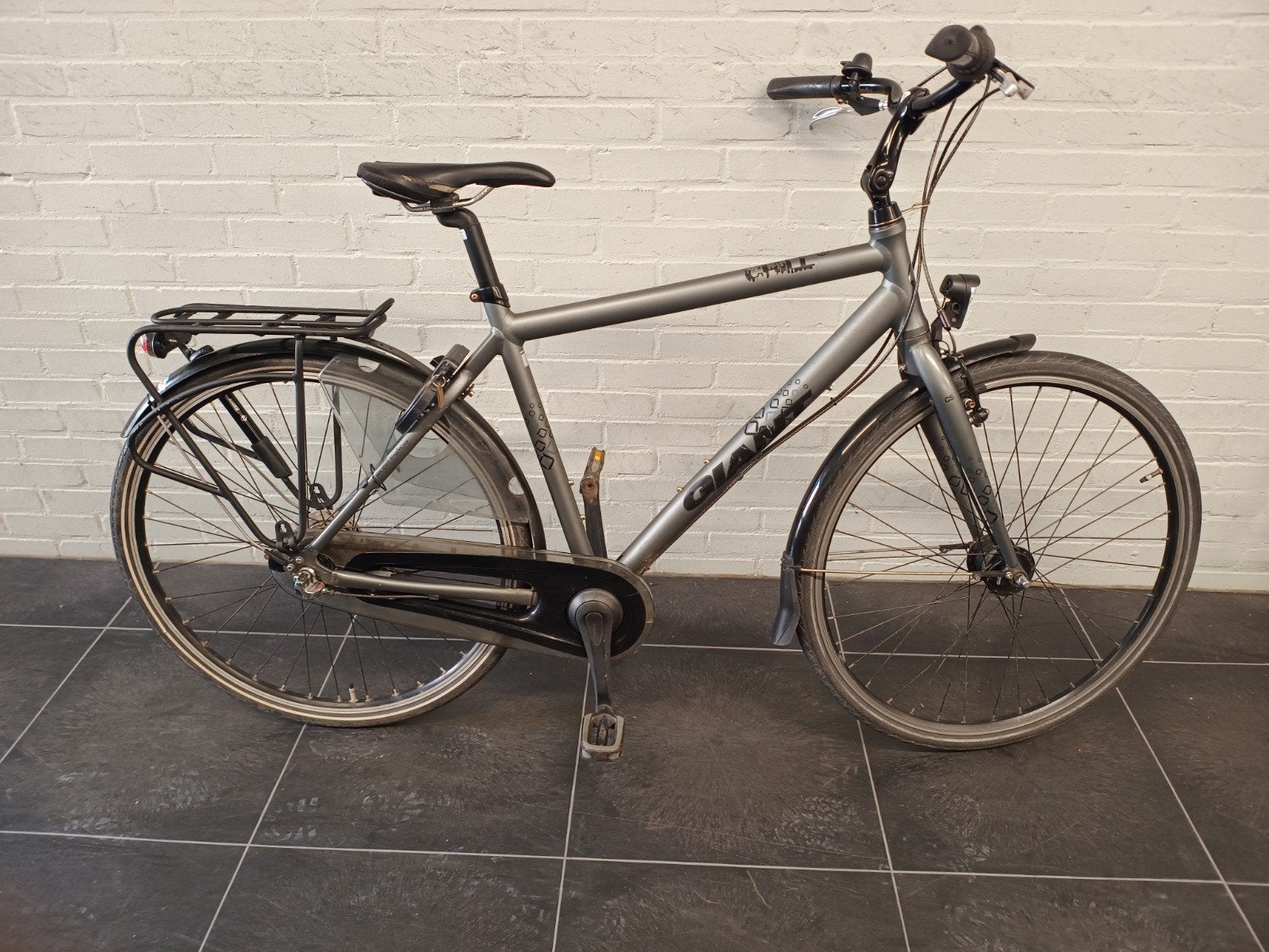 Giant herenfiets/stationsfiets/stadsfiets/kroegfiets, Ophalen, Gebruikt, Velgrem, Versnellingen