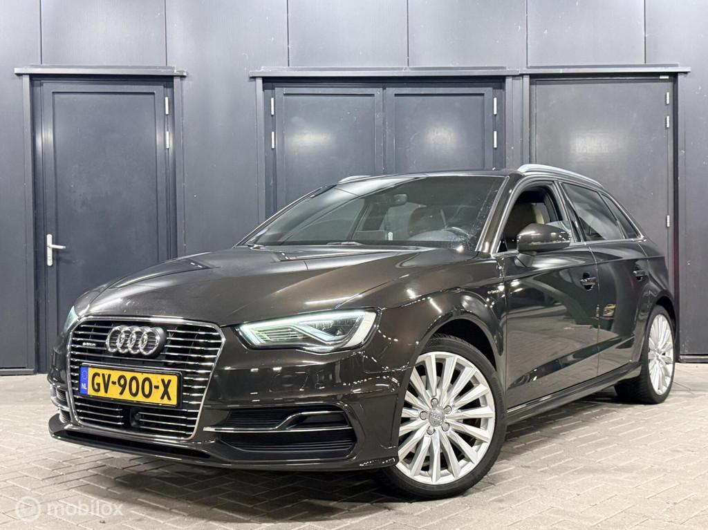 Audi A3 Sportback 1.4 e-tron B&O|keyless|leder|stoelverwarm, Auto's, Audi, Gebruikt, Euro 6, 4 cilinders, Bruin