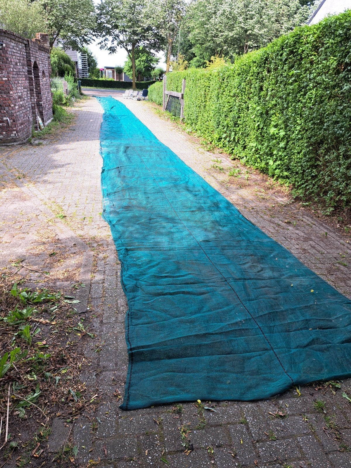 Schaduwdoek  Windbreekgaas Zichtbreekgaas Steigergaas 80m², Tuin en Terras, Ophalen, Gebruikt