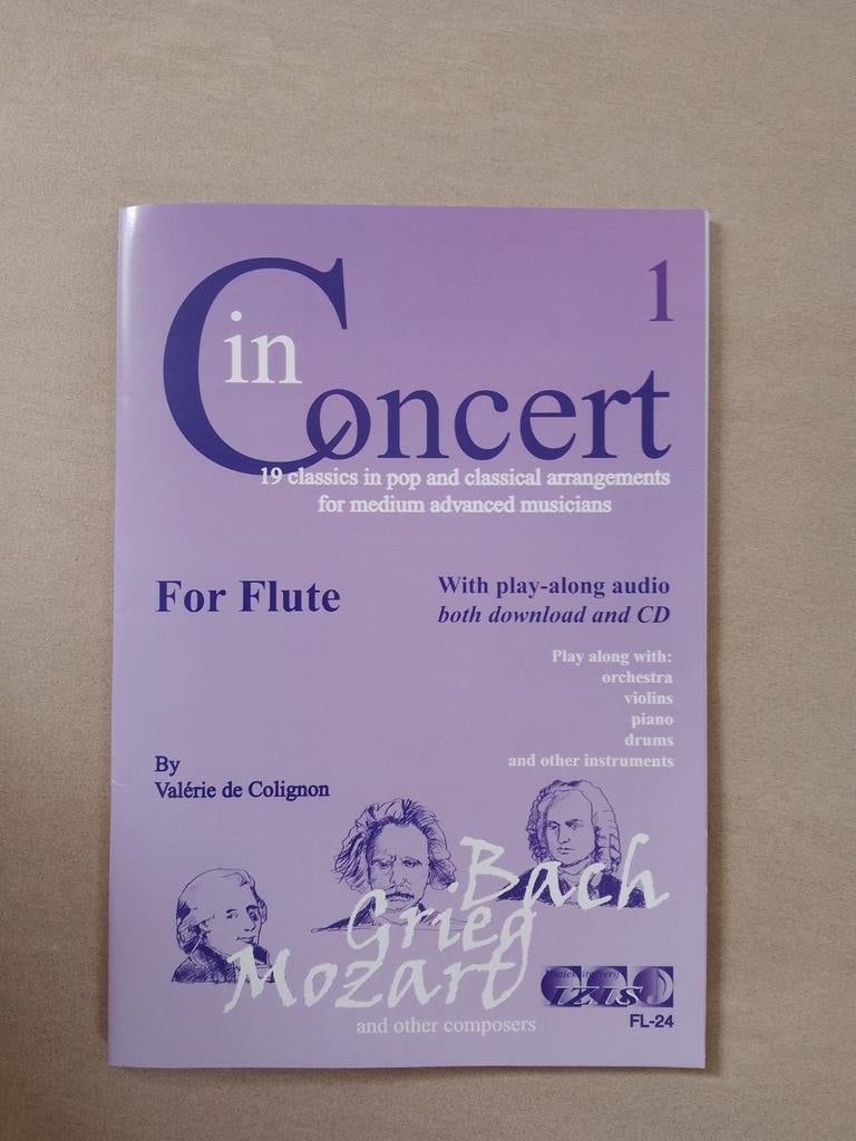 In Concert 1 - 19 klassiekers voor fluit met CD, Muziek en Instrumenten, Bladmuziek, Klassiek, Les of Cursus, Ophalen of Verzenden
