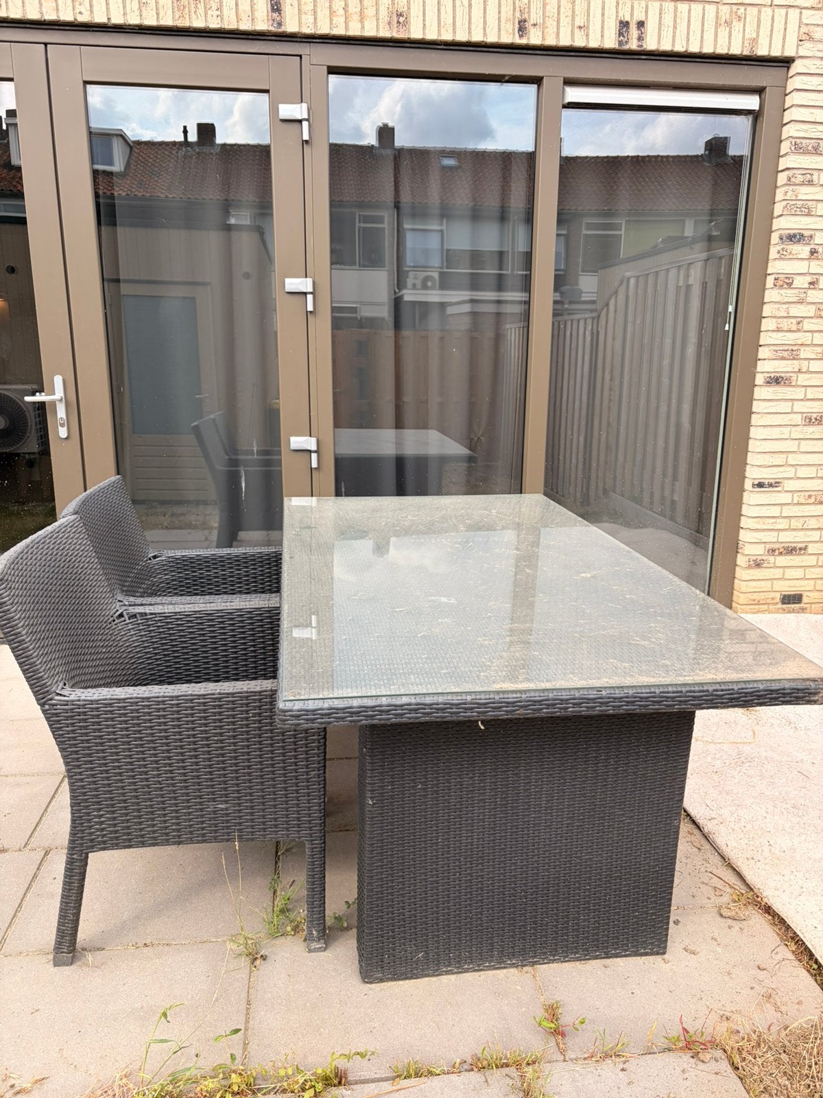 Set tuintafel en tuinstoelen, Tuin en Terras, Tuinsets en Loungesets, Zo goed als nieuw, Ophalen