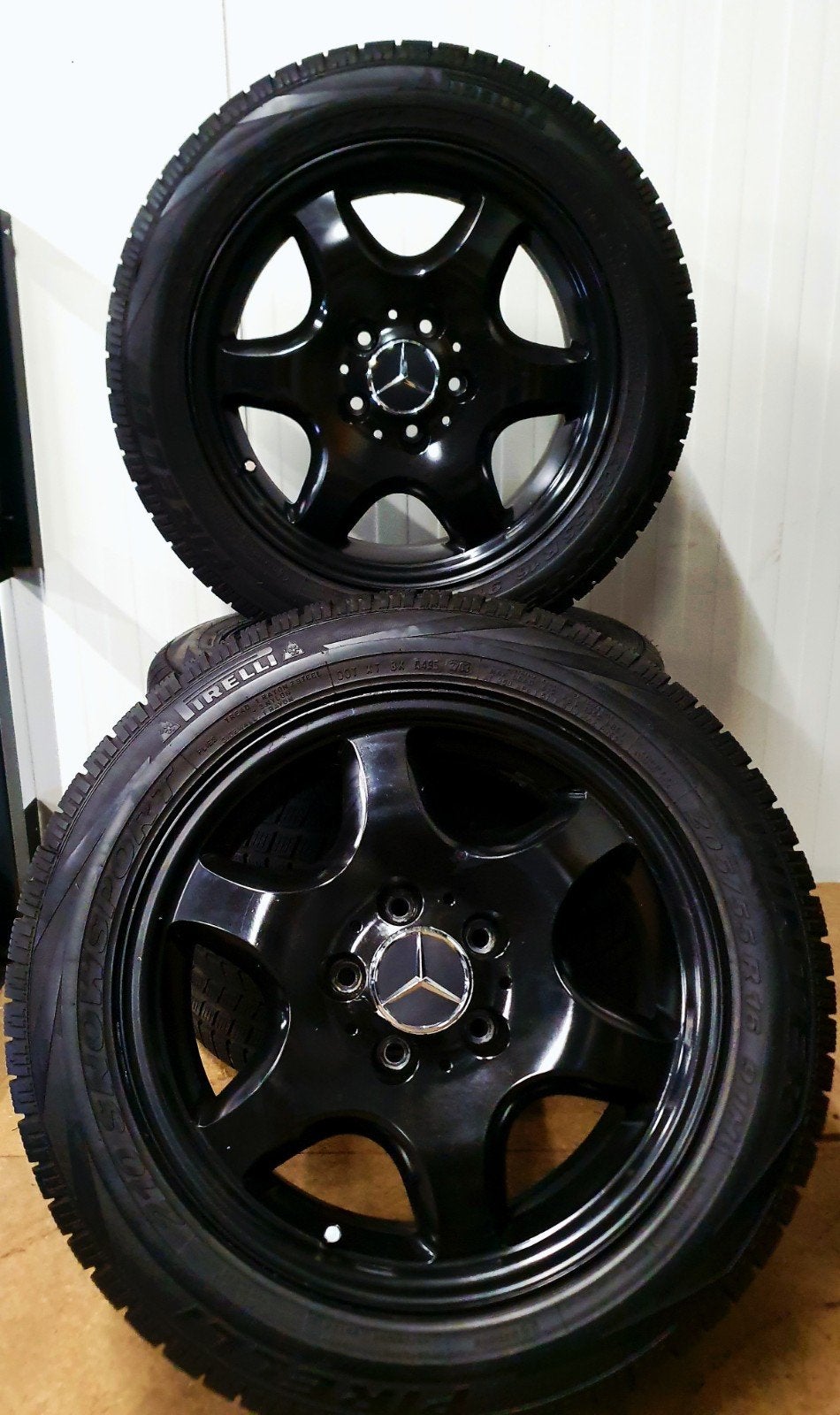 ORIGINELE MERCEDES SLK R170 16" BREEDSET + PIRELLI BANDEN, Auto-onderdelen, Banden en Velgen, Ophalen, Gebruikt, 16 inch, Banden en Velgen