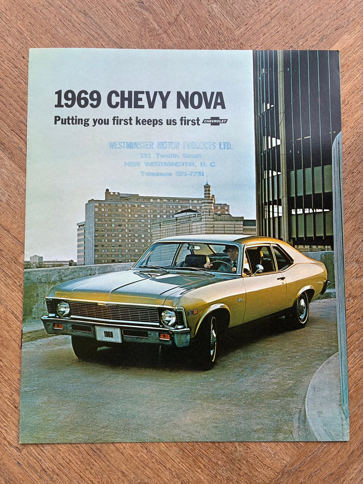 1969 Chevrolet Chevy Nova Canadese brochure, Verzenden, Zo goed als nieuw, Chevrolet
