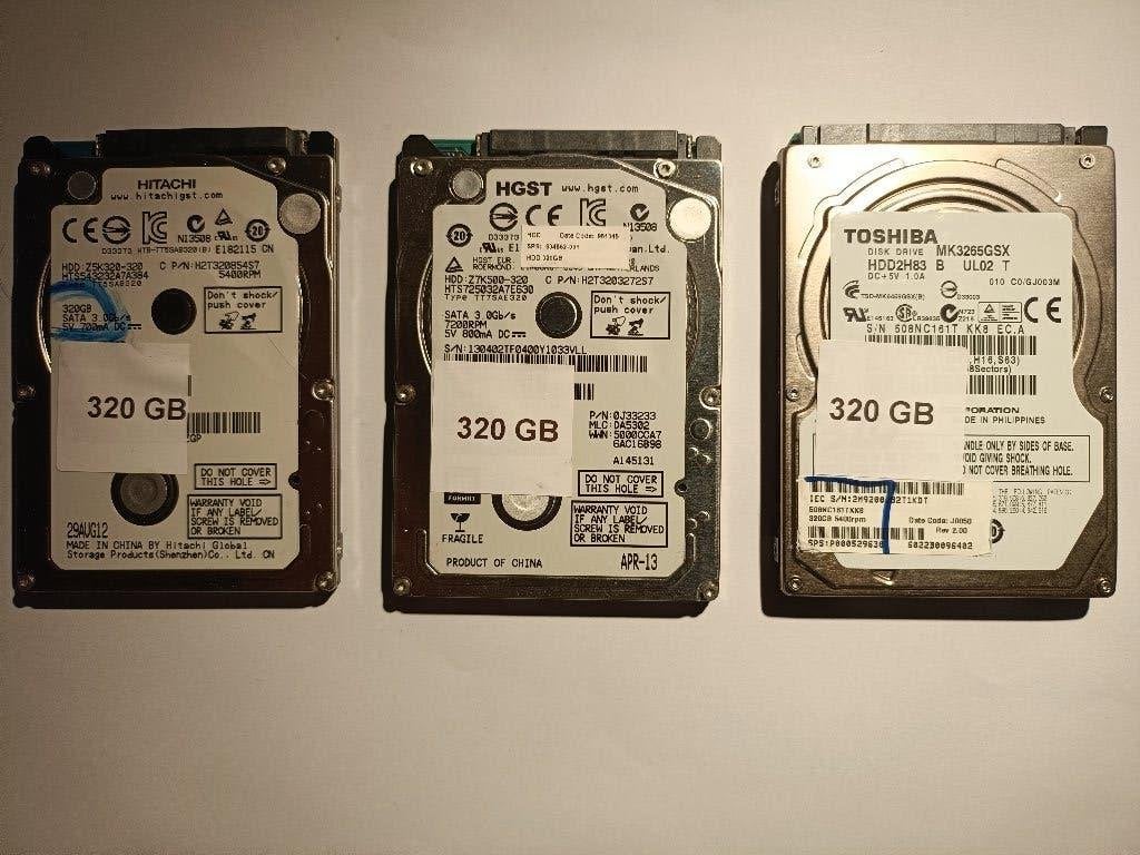 Div-merken 320GB 2,5" Sata harde schijf, Intern, Gebruikt, Divers, 320GB