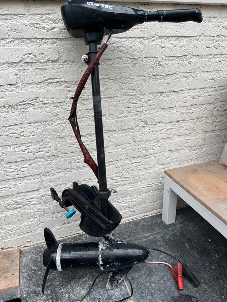 Fluistermotor etm-tec 55 lbs, Watersport en Boten, Accessoires en Onderhoud, Ophalen, Gebruikt, Motor en Techniek