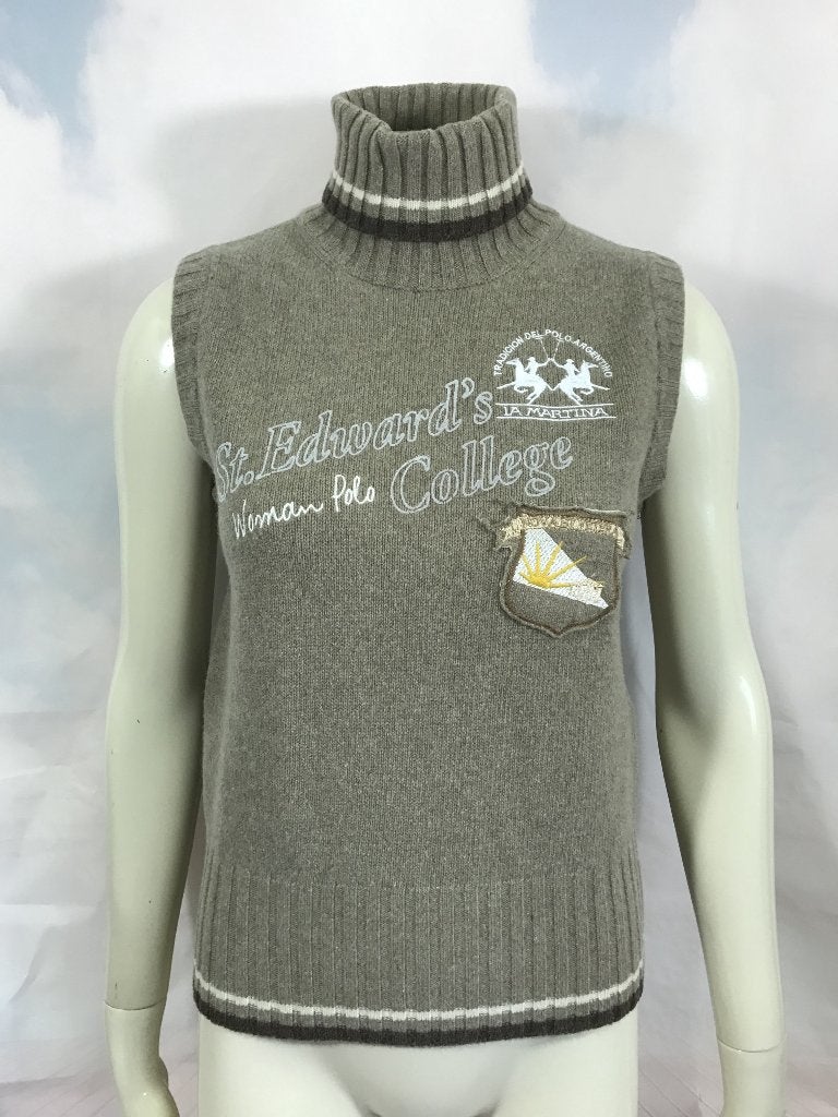 La Martina wollen spencer top trui met col maat L (1C5), Tweedehands verkoop, Ophalen of Verzenden, Tweedehands verkoop, Maat 38/40 (M)