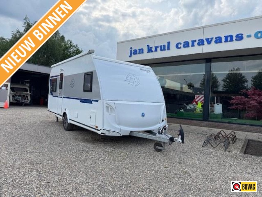 Knaus Sport Silver Selection 500 FU mover nieuwe thule luife, Caravans en Kamperen, Rondzit, Bedrijf, Overige typen, 5 tot 6 meter