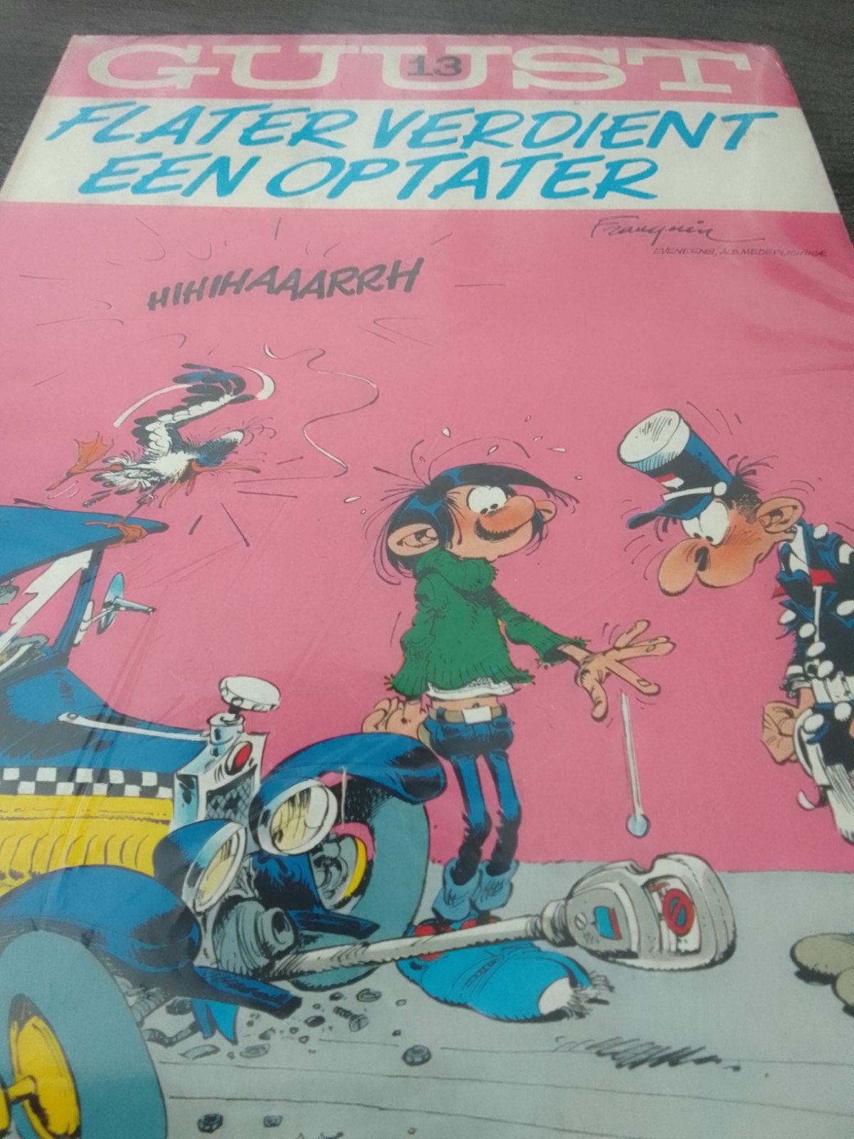 Guust Flater 13: Flater verdient een optater, Eén stripboek, Ophalen, Gelezen, Franquin