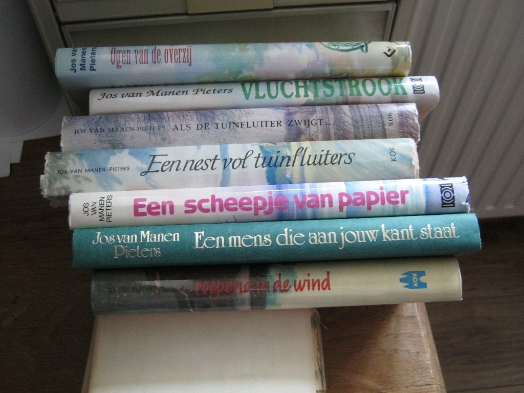 7 x Jos van Manen Pieters / Scheepje / Tuinfluiters /Vlucht., Boeken, Verzenden, Gelezen
