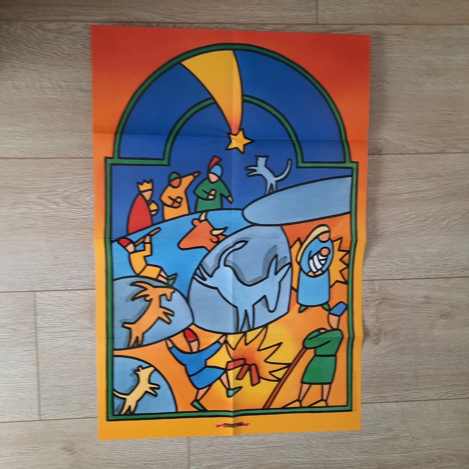 Kerst prachtige poster van Zonneland Kerstmis, Ophalen of Verzenden, Nieuw