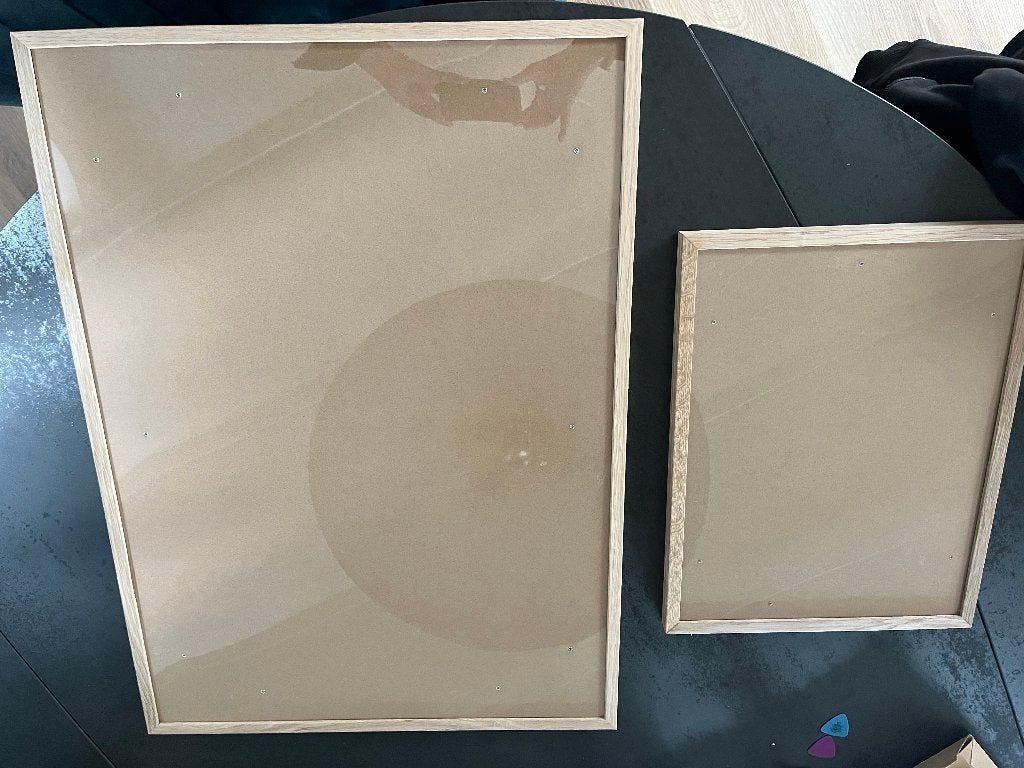 Eiken wissellijsten, 2x 30x40 en 2x 50x70, Ophalen, Zo goed als nieuw, Hout