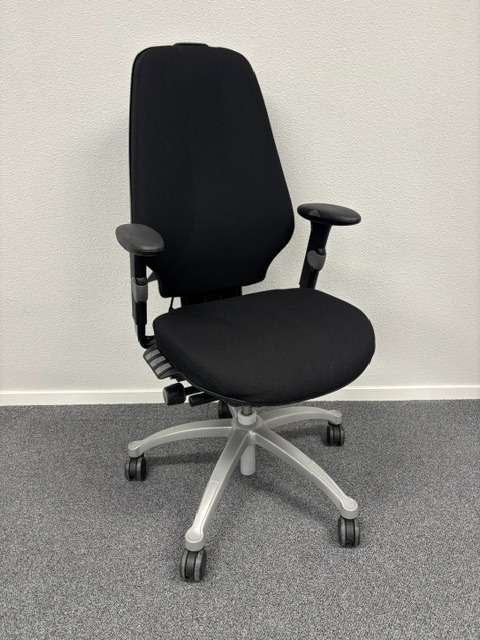 Bureaustoelen RH Logic 400 zwart, 8E arml, zwart, partij vr!, Niet ingevuld, Gebruikt, Zwart, Niet ingevuld