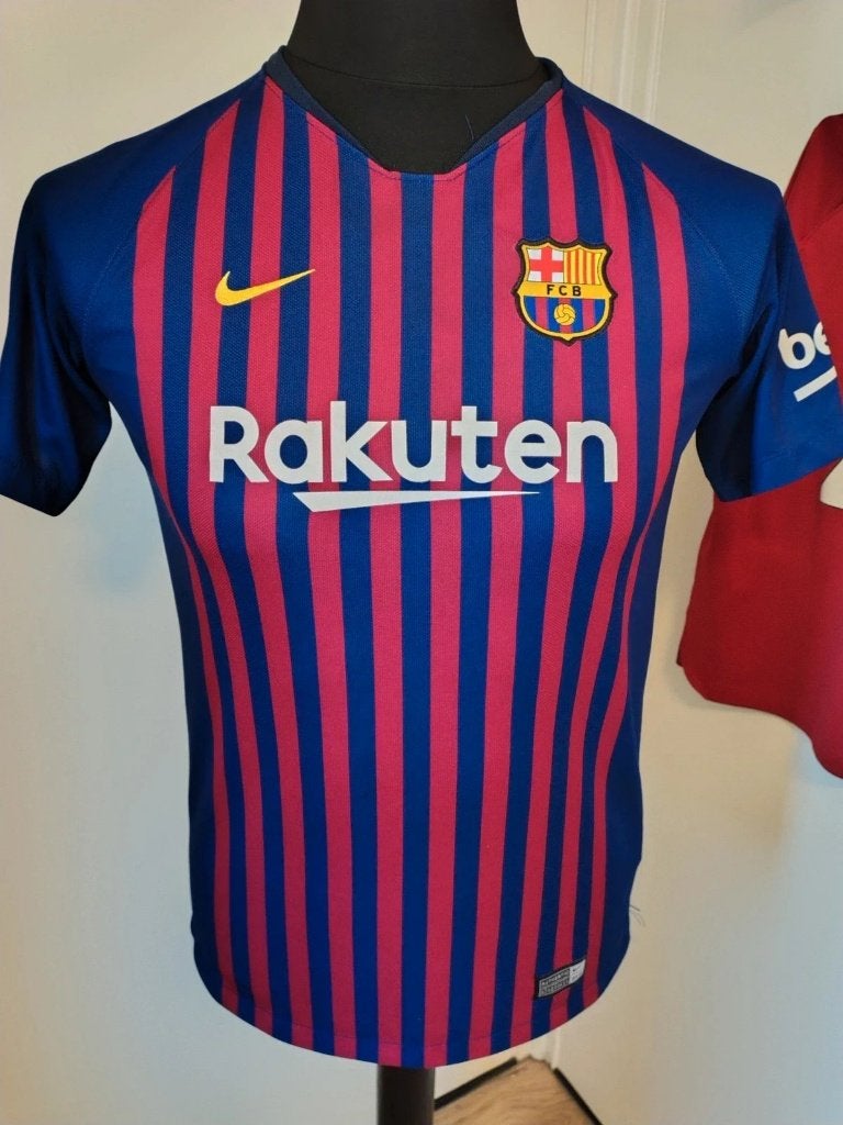 Barcelona Thuis 17/18 – 170 (YXL) – Origineel Nike, Maat XS of kleiner, Ophalen of Verzenden, Gebruikt, Shirt